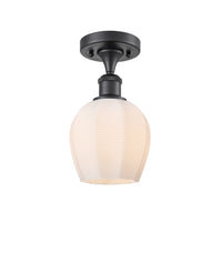 Ballston Semi-Flush Mount White Chrome