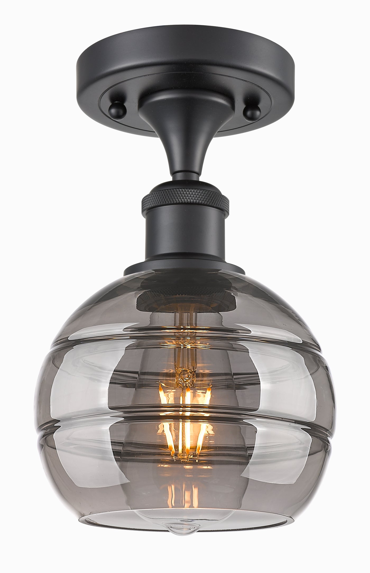 Ballston Semi-Flush Mount White Glass