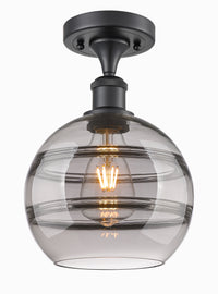 Ballston Semi-Flush Mount White Chrome