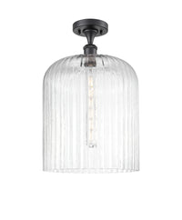 Ballston Semi-Flush Mount White Chrome