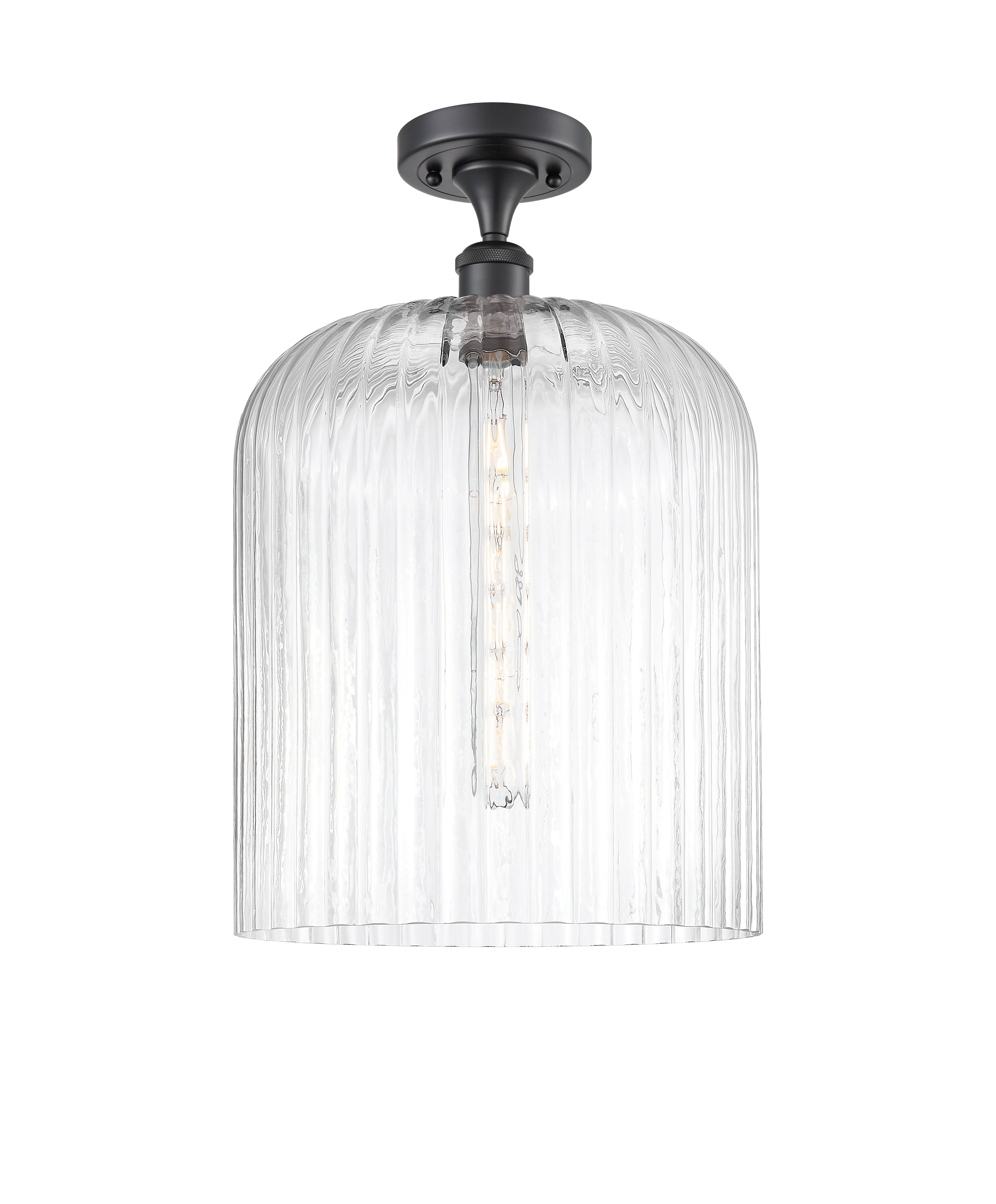 Ballston Semi-Flush Mount White Chrome