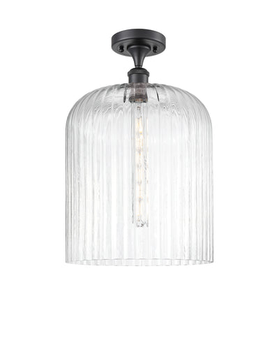 Ballston Semi-Flush Mount White Chrome