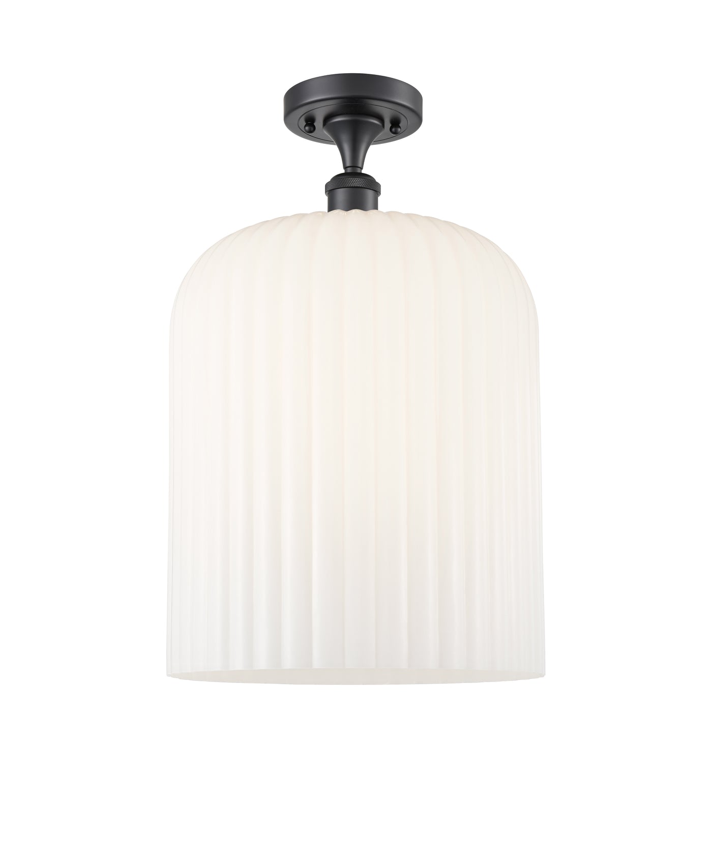 Ballston Semi-Flush Mount White Chrome