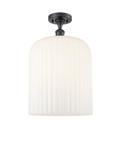 Ballston Semi-Flush Mount White Chrome