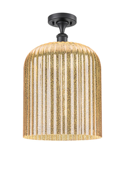 Ballston Semi-Flush Mount White Chrome
