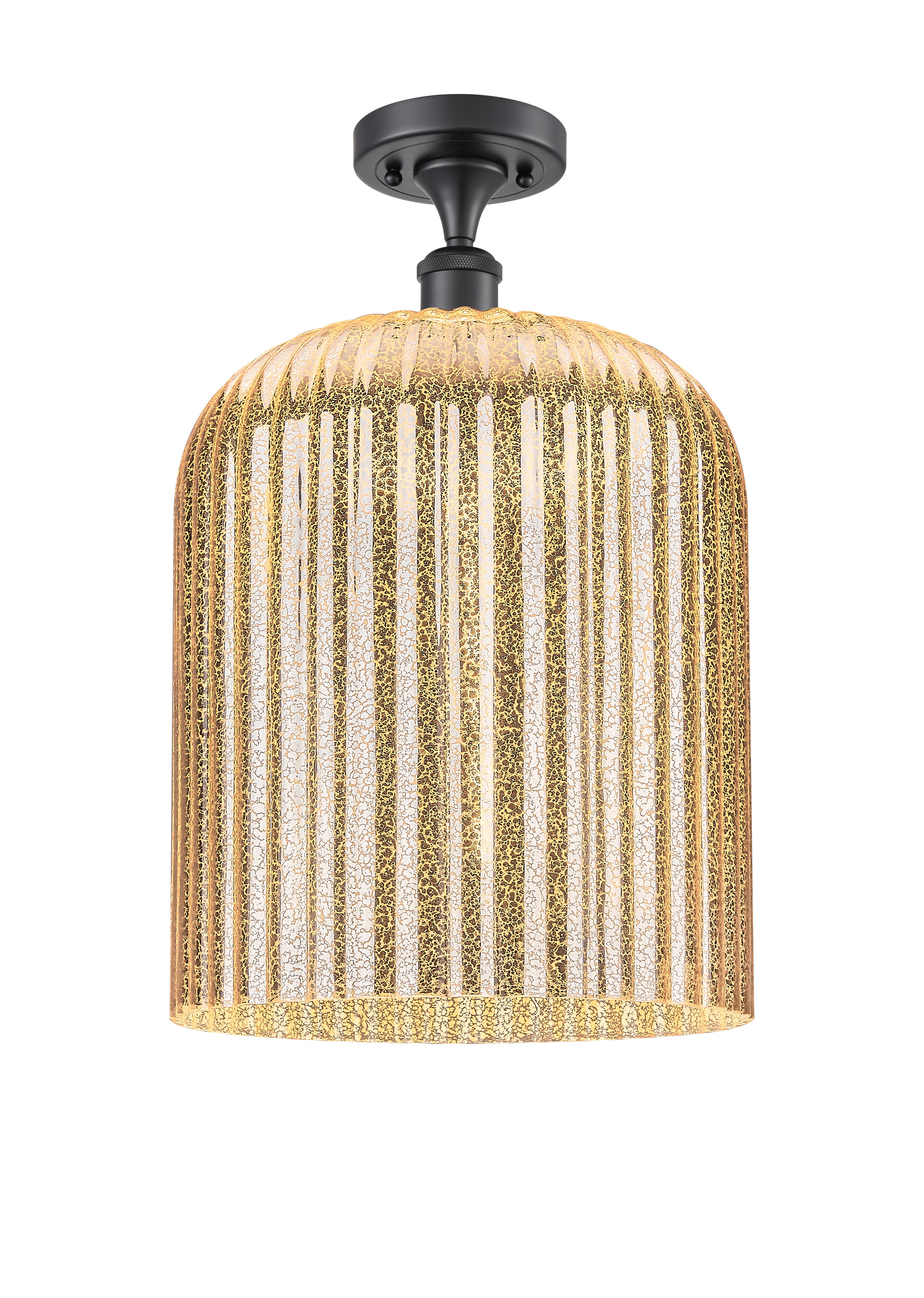 Ballston Semi-Flush Mount White Chrome