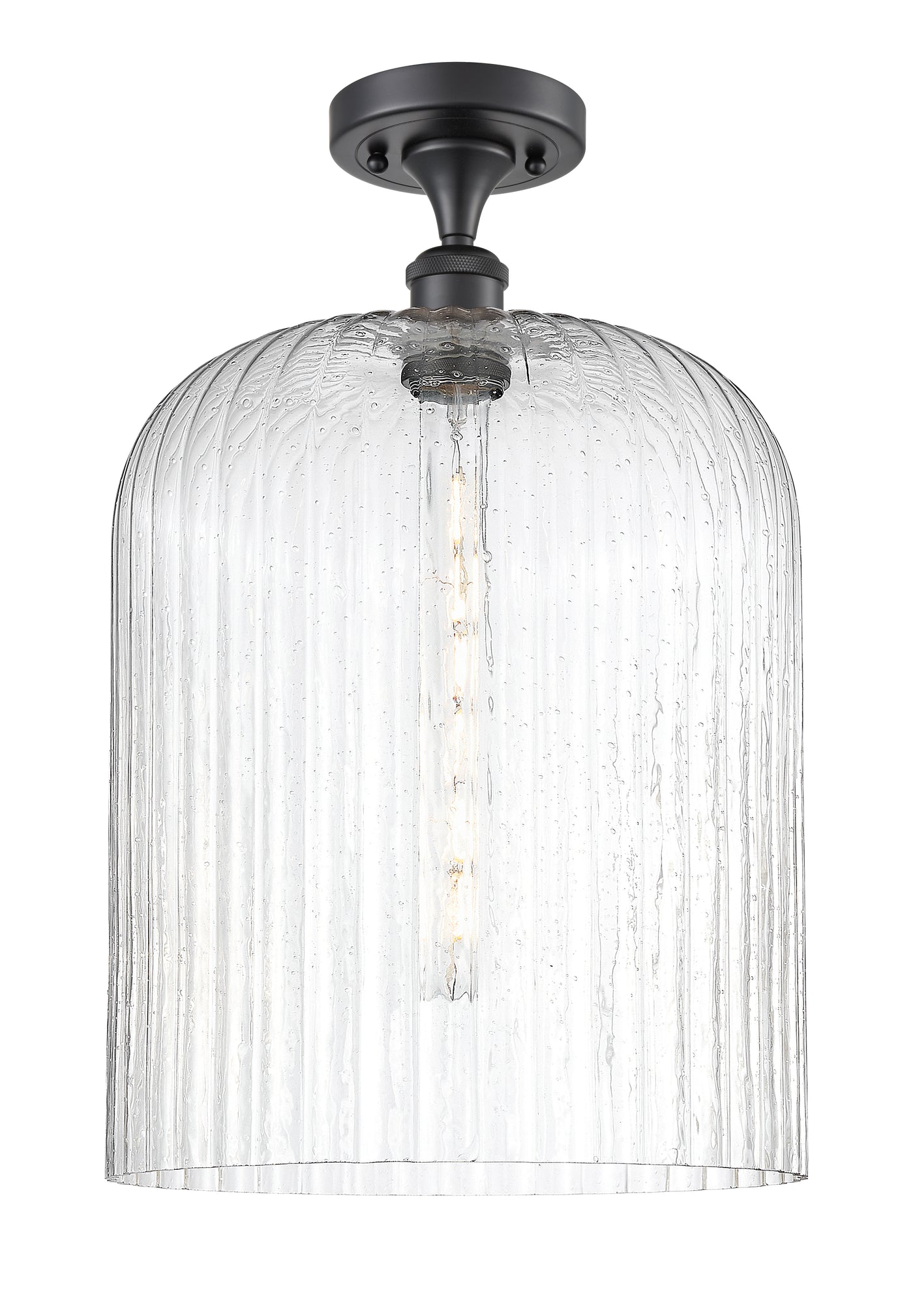 Ballston Semi-Flush Mount White Chrome