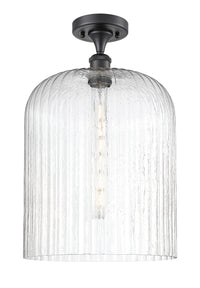Ballston Semi-Flush Mount White Chrome