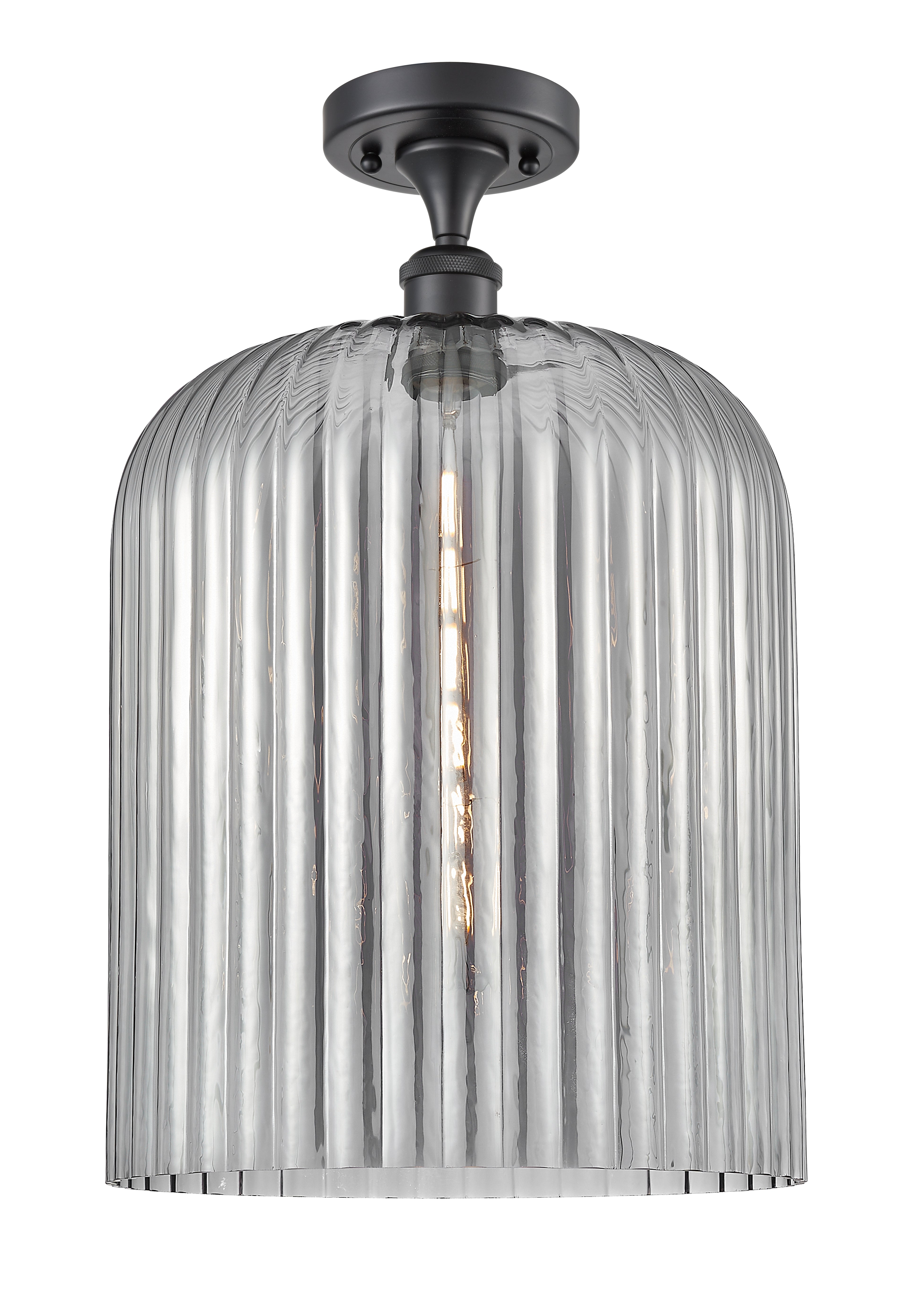 Ballston Semi-Flush Mount White Chrome