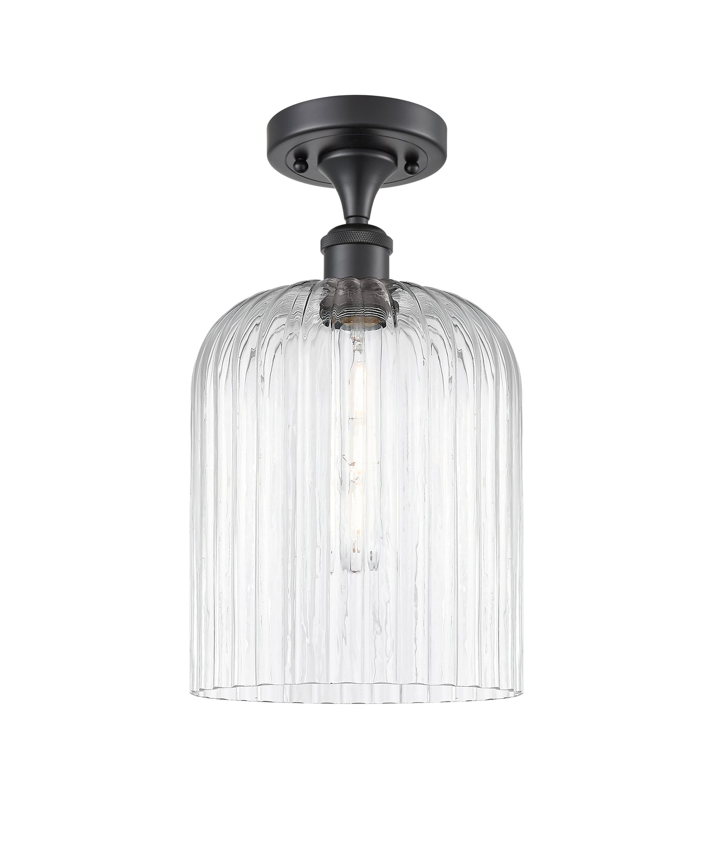 Ballston Semi-Flush Mount White Chrome