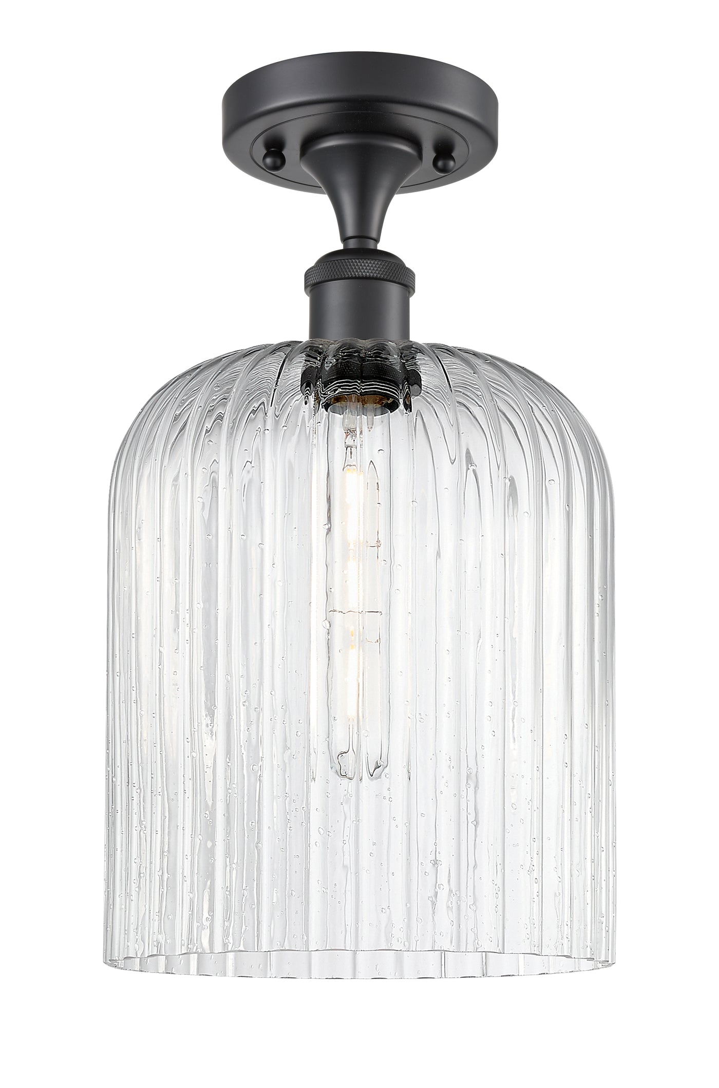 Ballston Semi-Flush Mount White Chrome