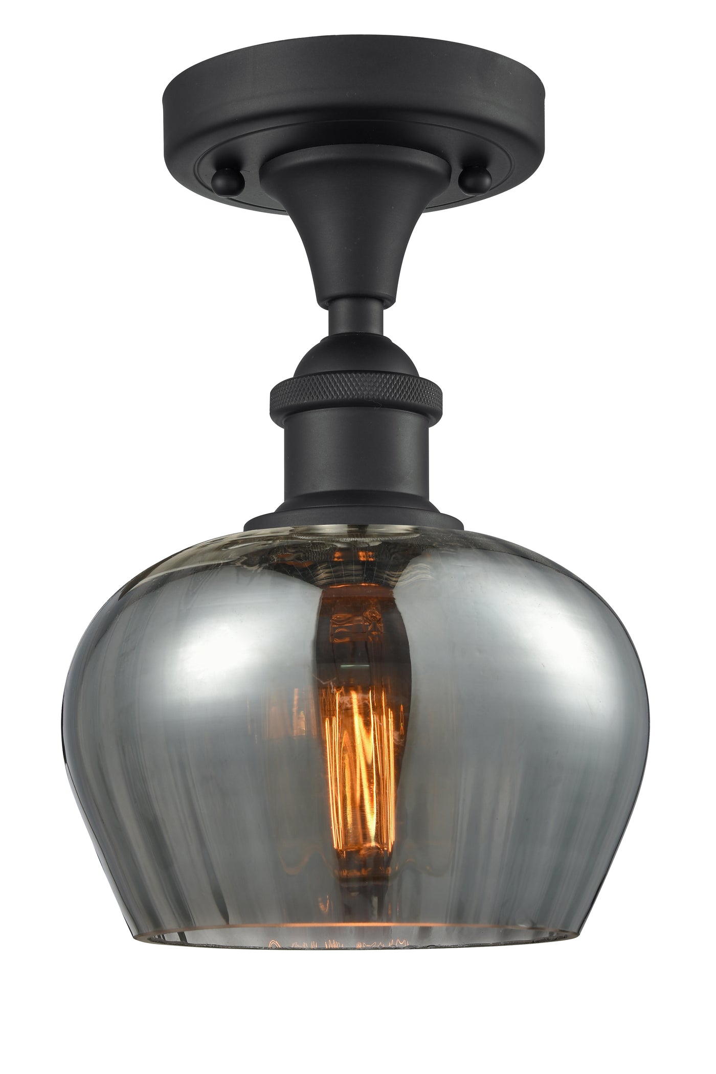 Ballston Semi-Flush Mount White Chrome