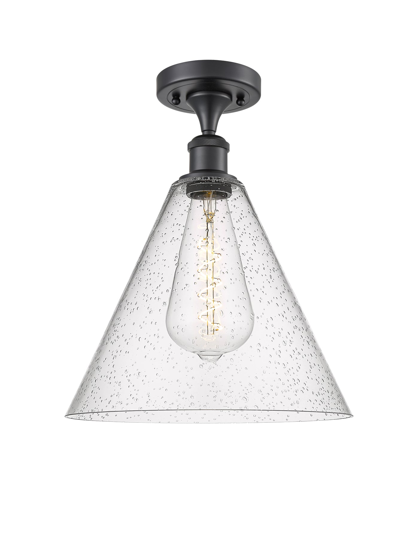 Ballston Semi-Flush Mount White Chrome Brass