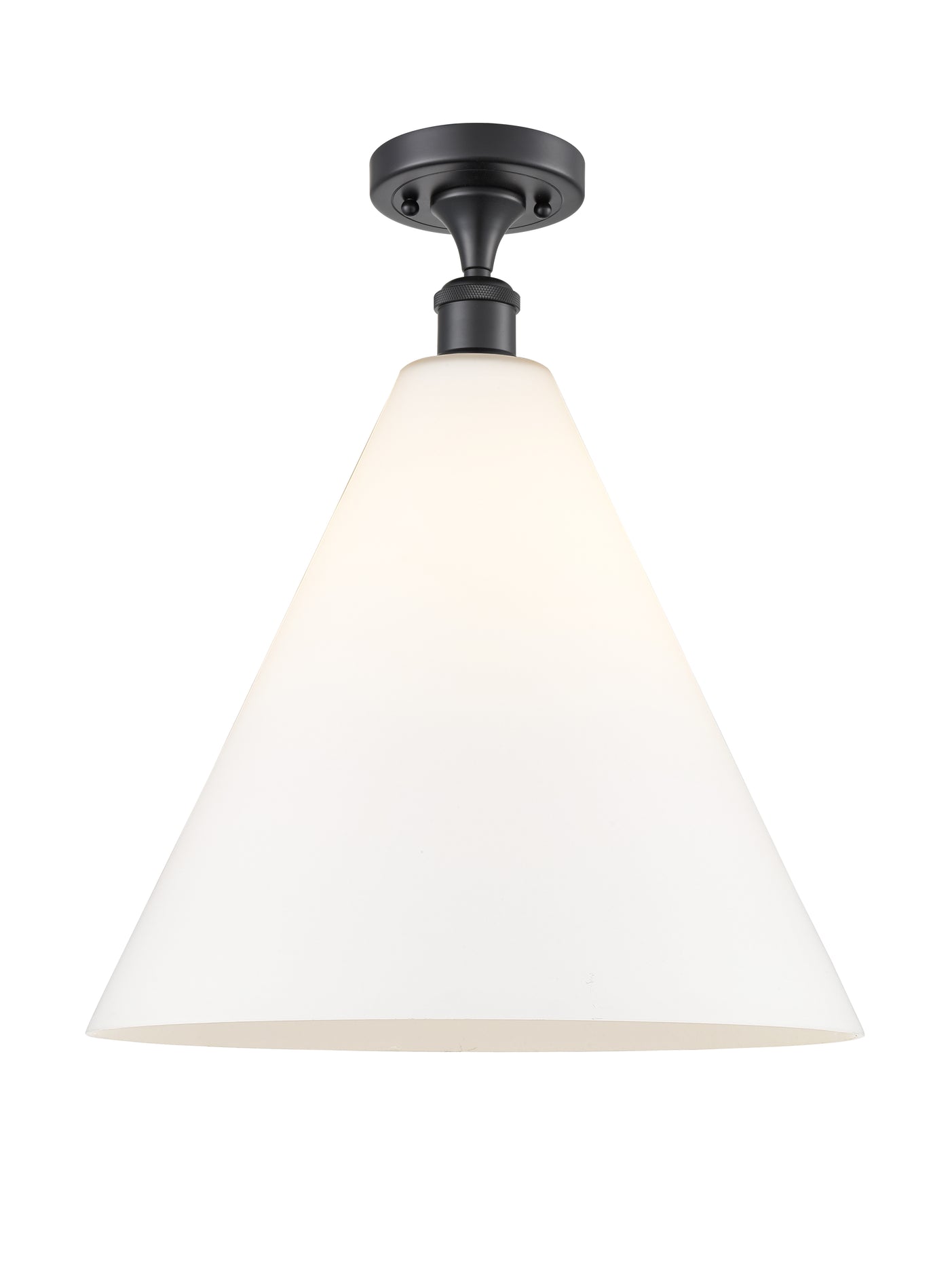 Ballston Semi-Flush Mount White Chrome