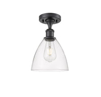 Ballston Semi-Flush Mount Cast Brass Chrome