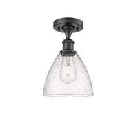 Ballston Semi-Flush Mount Seedy Glass