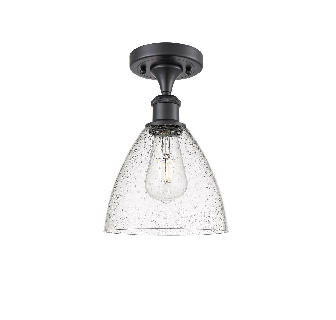 Ballston Semi-Flush Mount Cast Brass Chrome