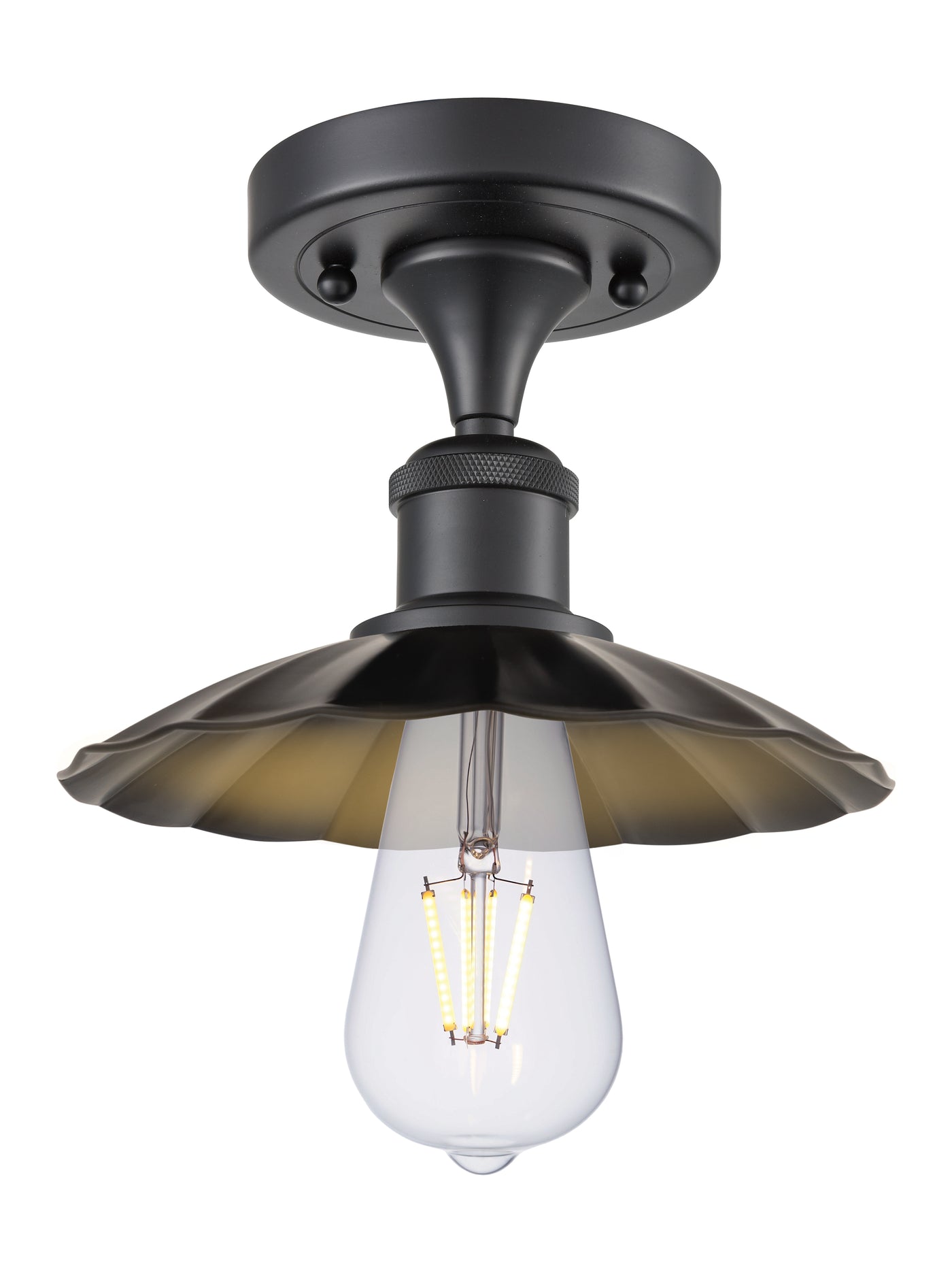 Ballston Semi-Flush Mount Cast Brass