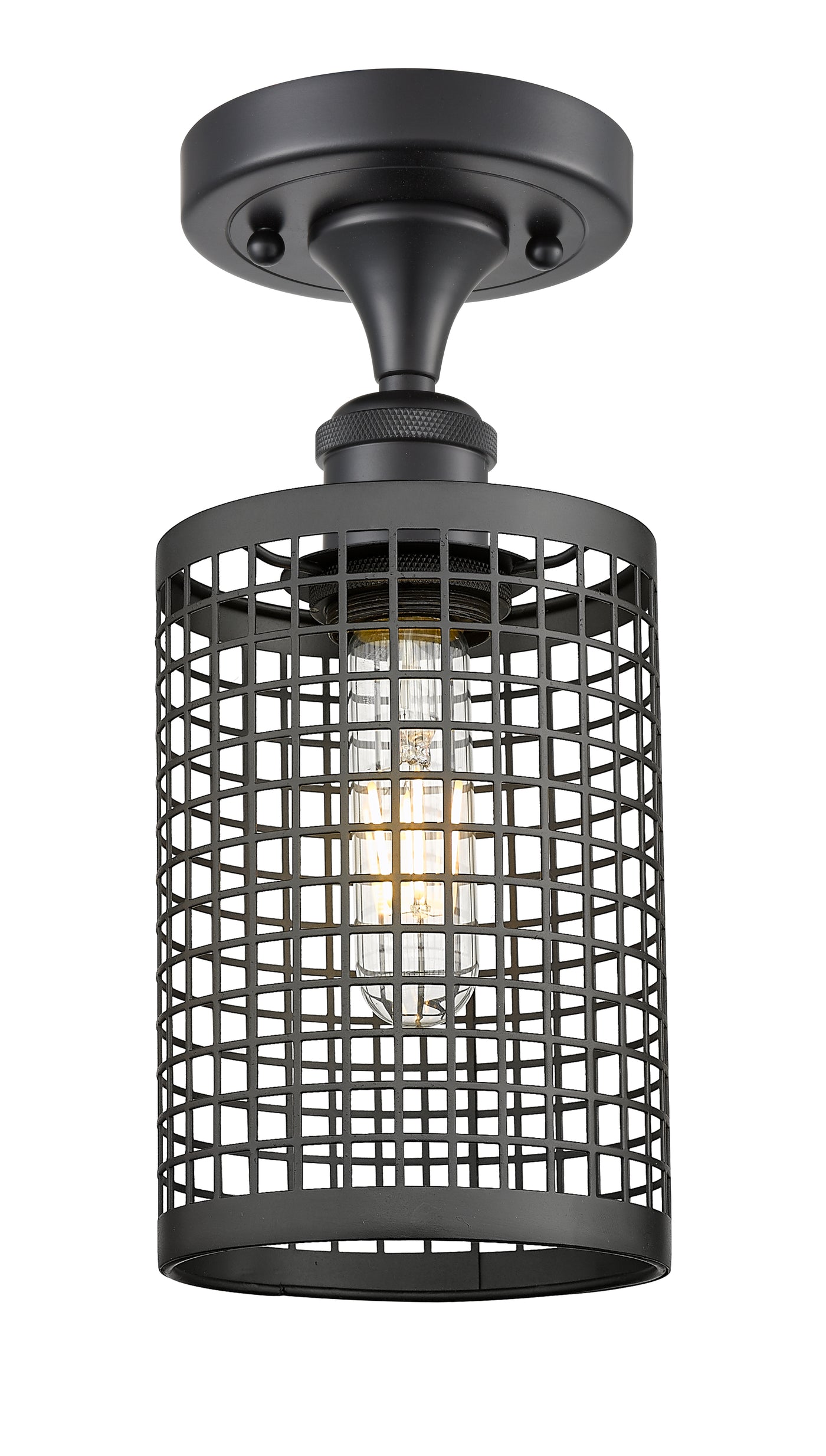Ballston Semi-Flush Mount Polished Nickel