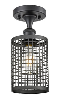 Ballston Semi-Flush Mount Polished Nickel
