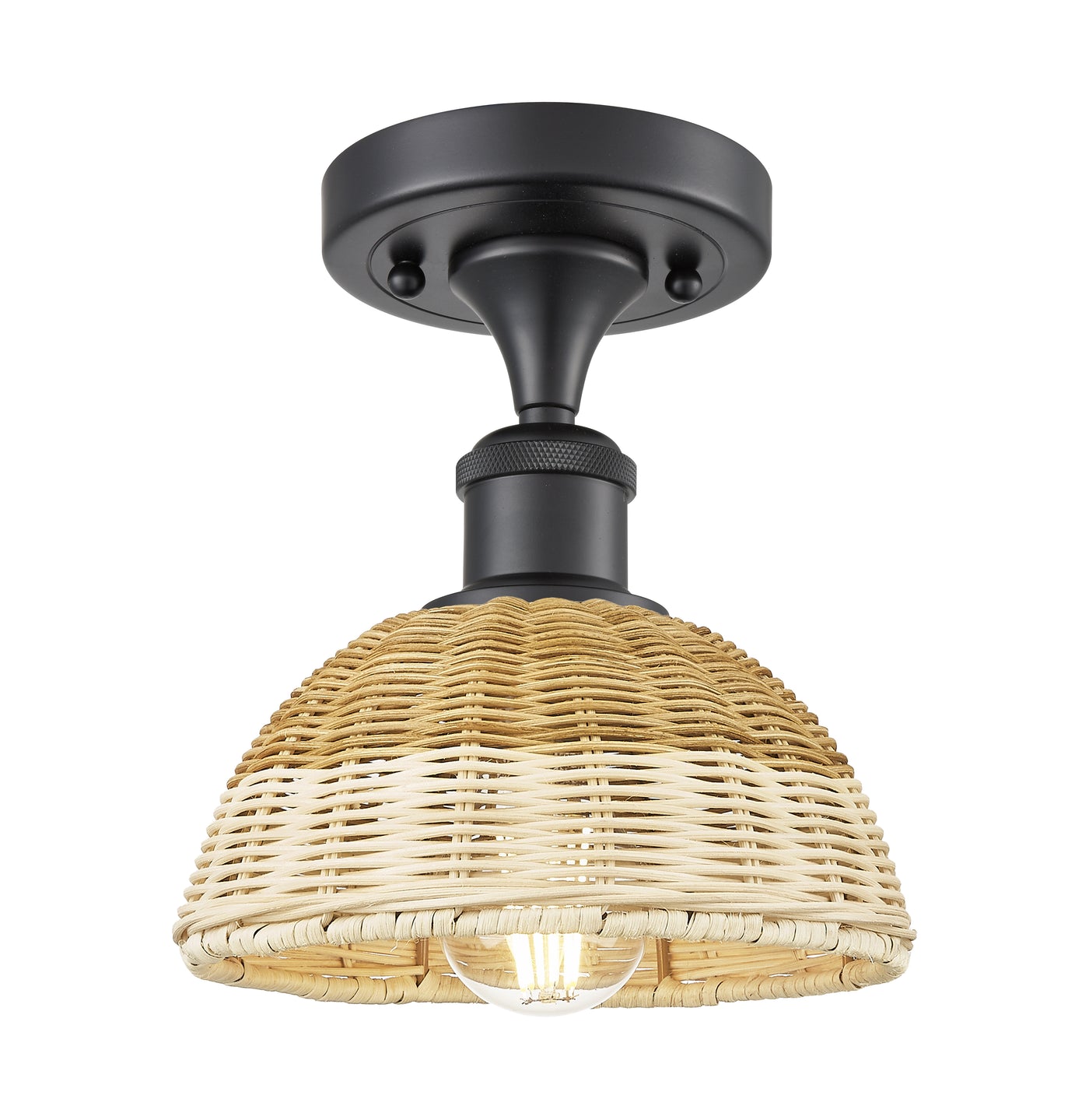 Ballston Semi-Flush Mount Brushed Satin Nickel