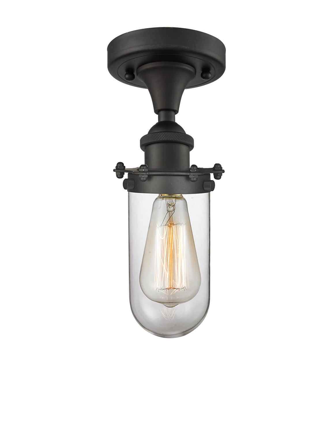 Austere Semi-Flush Mount Brushed Satin Nickel
