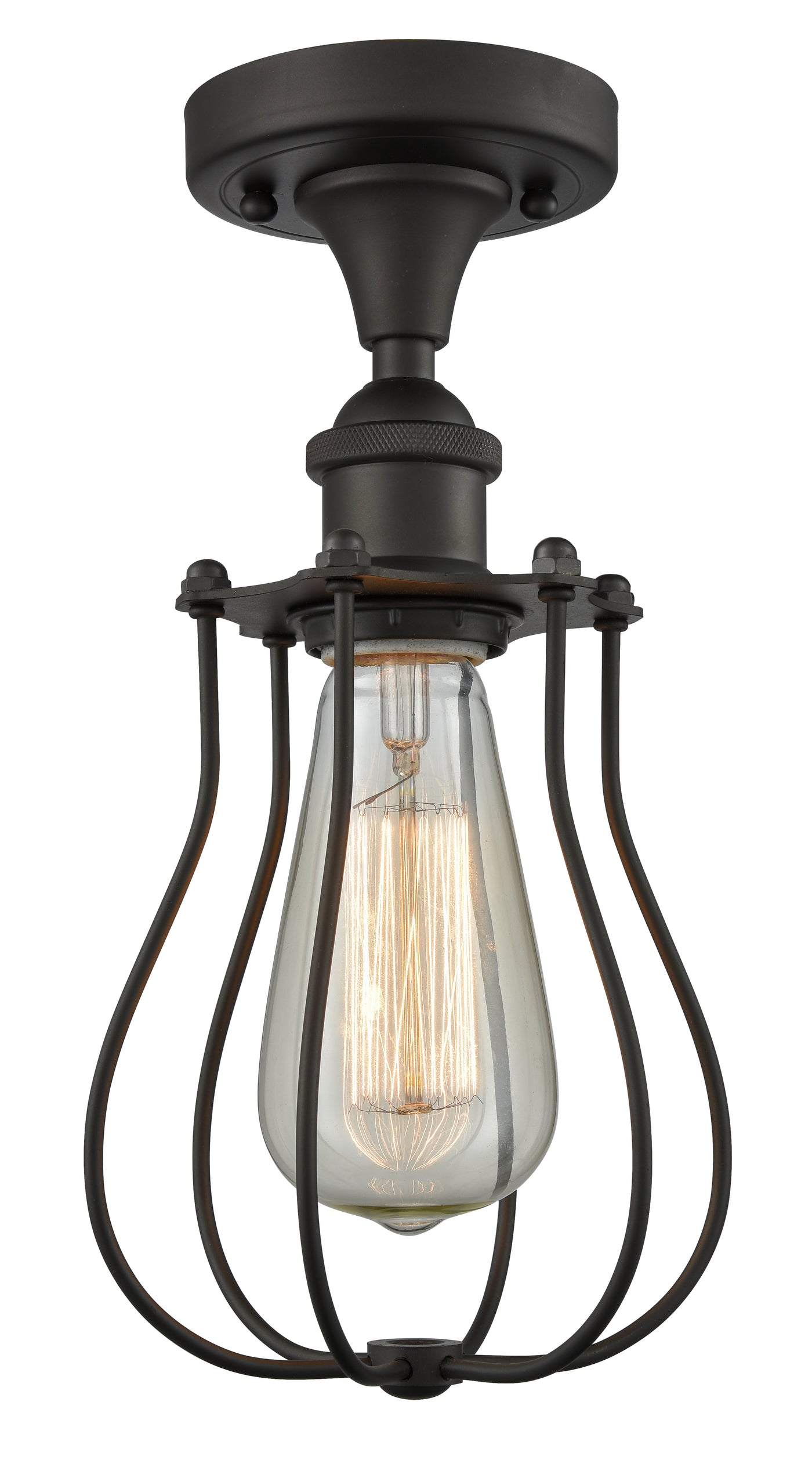 Ballston Semi-Flush Mount Brushed Nickel