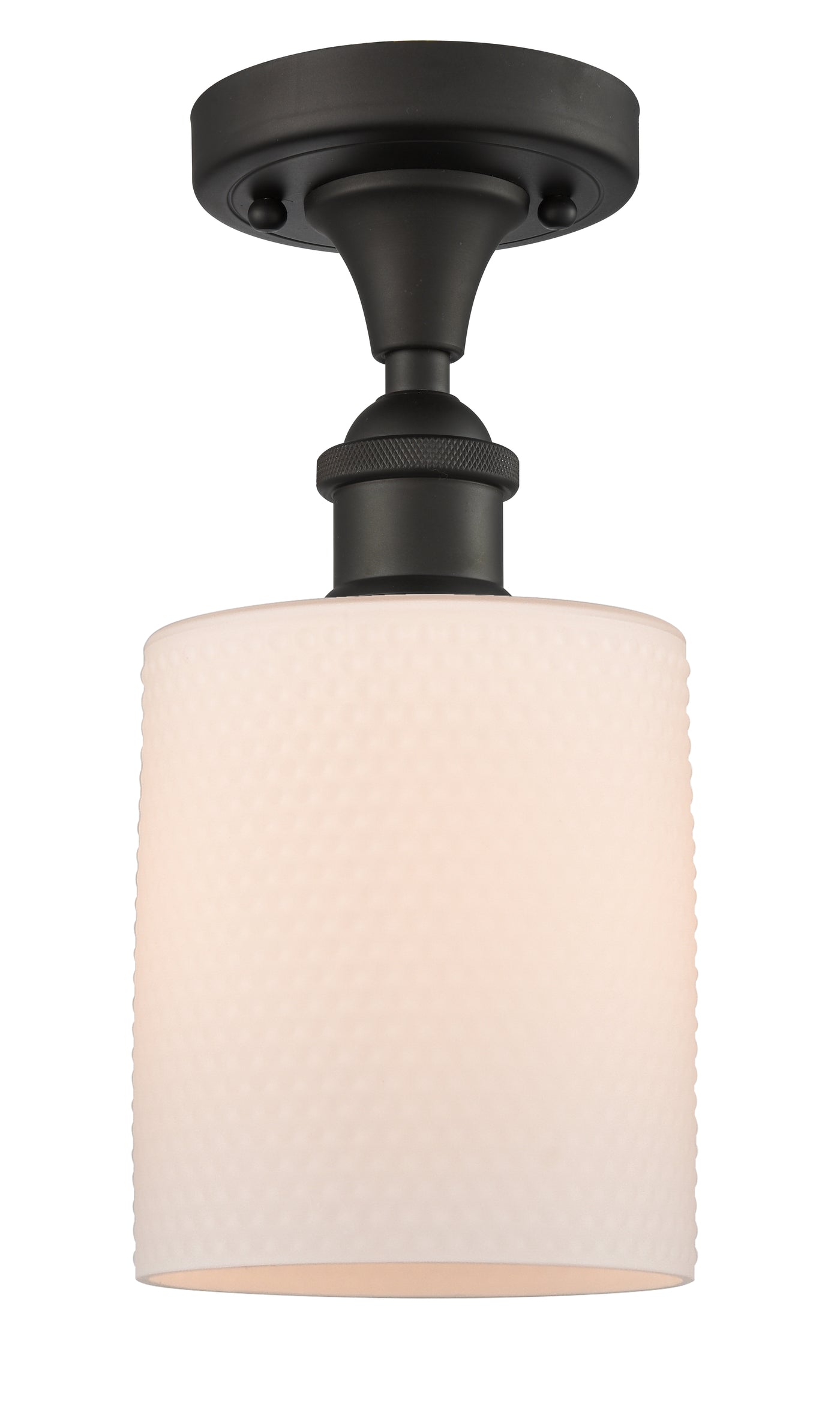 Ballston Semi-Flush Mount White Chrome