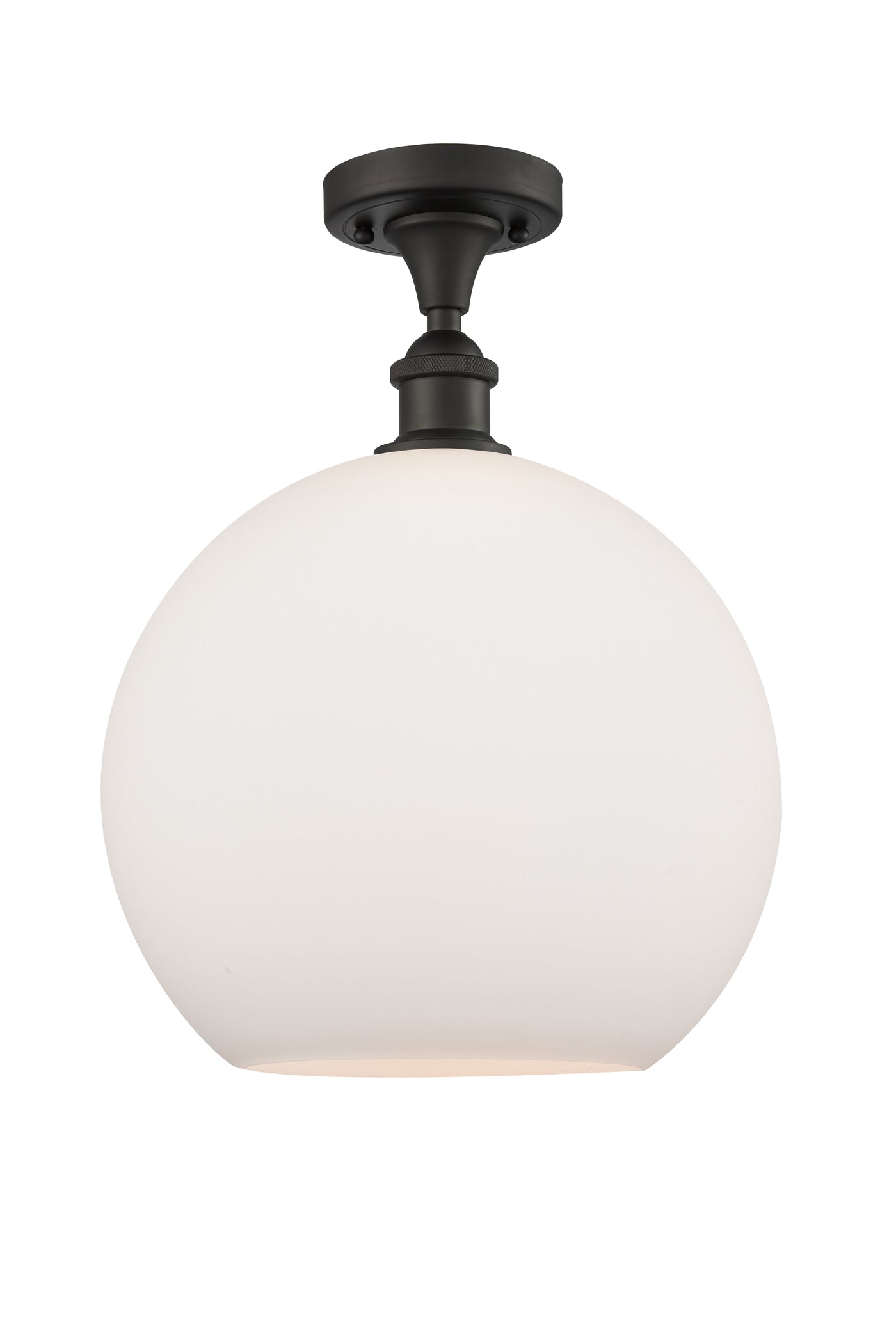 Ballston Semi-Flush Mount White Chrome