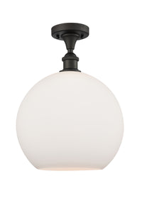 Ballston Semi-Flush Mount White Chrome