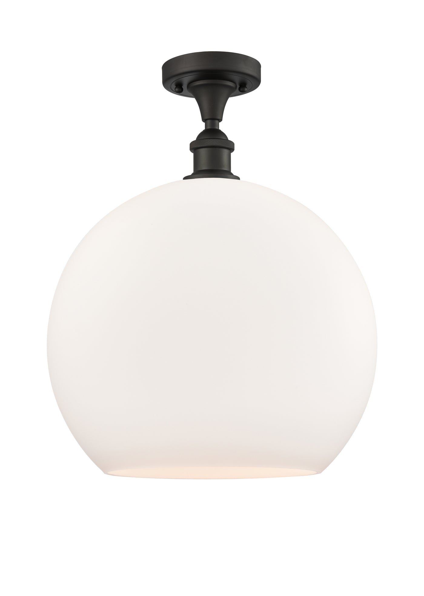 Ballston Semi-Flush Mount White Chrome