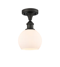 Ballston Semi-Flush Mount White Chrome