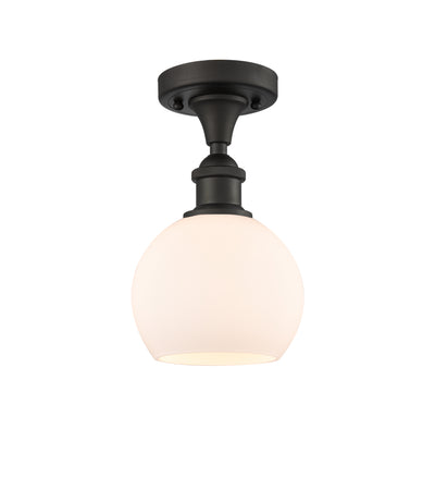 Ballston Semi-Flush Mount White Chrome