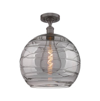 Ballston Semi-Flush Mount White Chrome