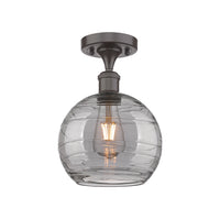 Ballston Semi-Flush Mount White Chrome