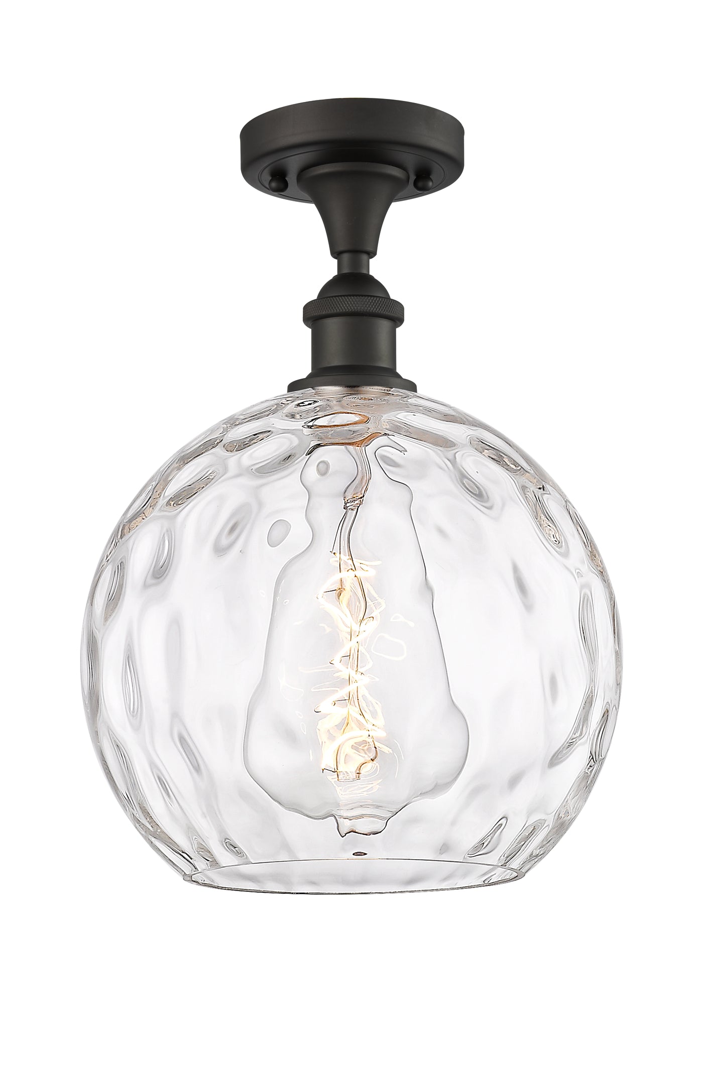 Ballston Semi-Flush Mount White Chrome