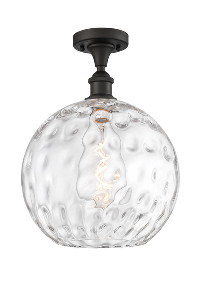 Ballston Semi-Flush Mount Water Glass Steel