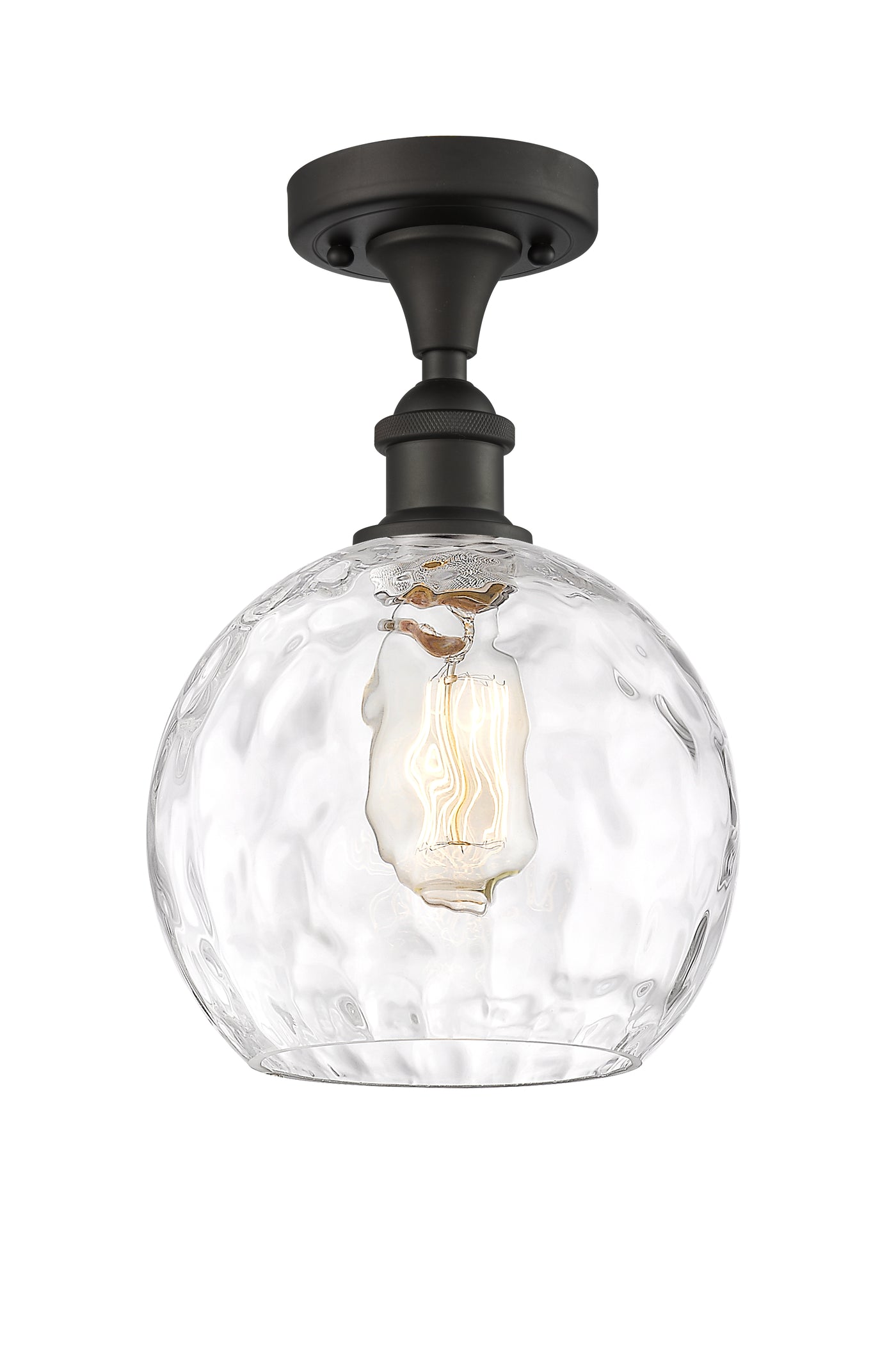 Ballston Semi-Flush Mount White Chrome