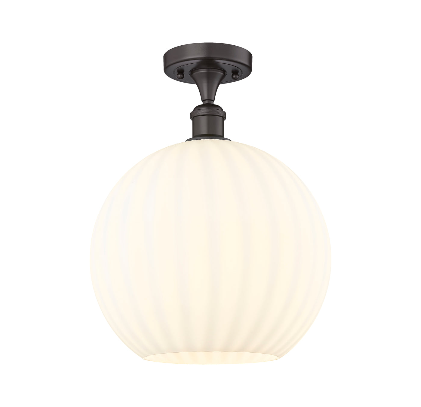 Ballston Semi-Flush Mount White Venetian