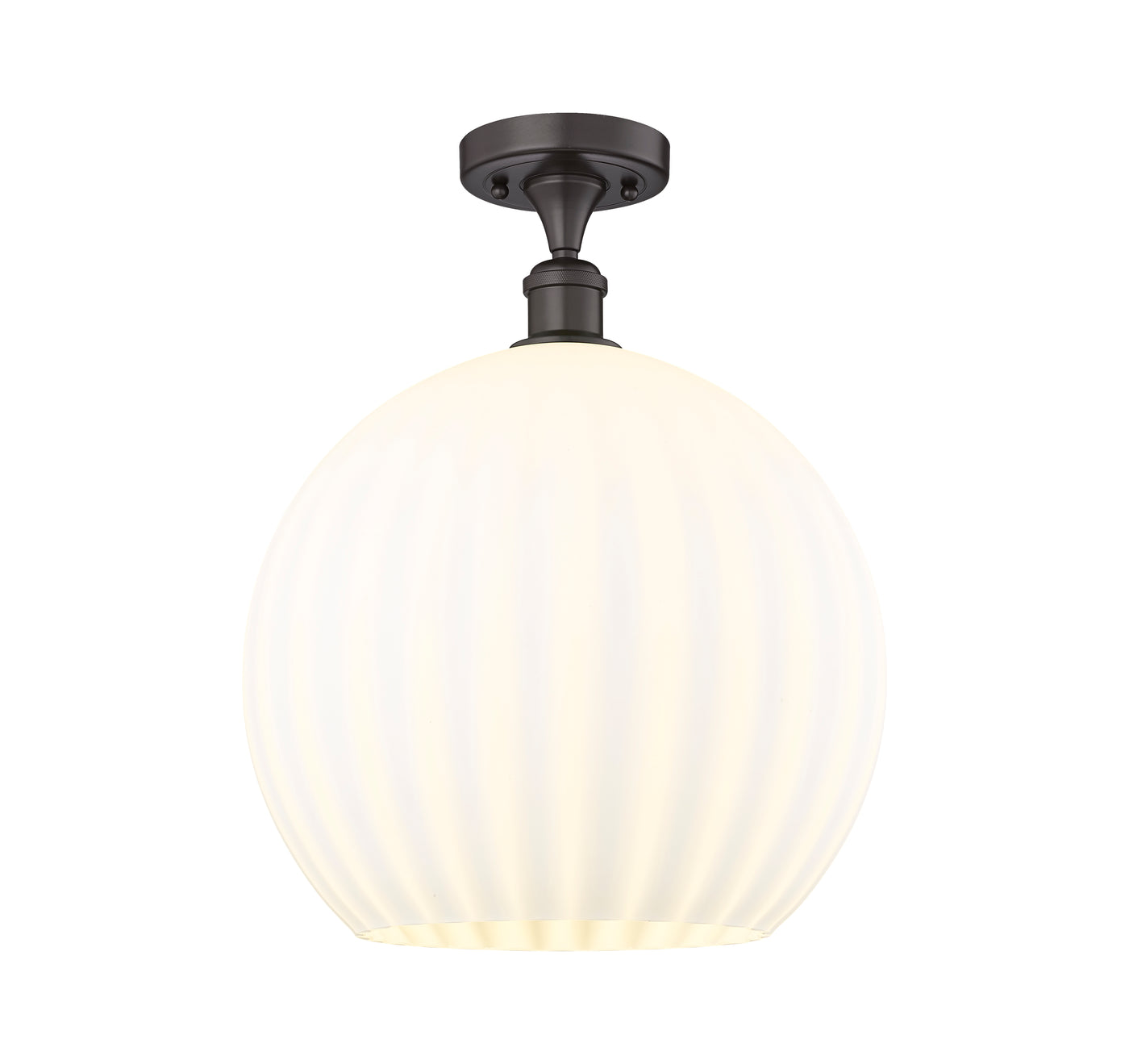 Ballston Semi-Flush Mount White Venetian