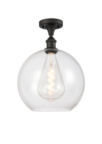 Ballston Semi-Flush Mount White Chrome