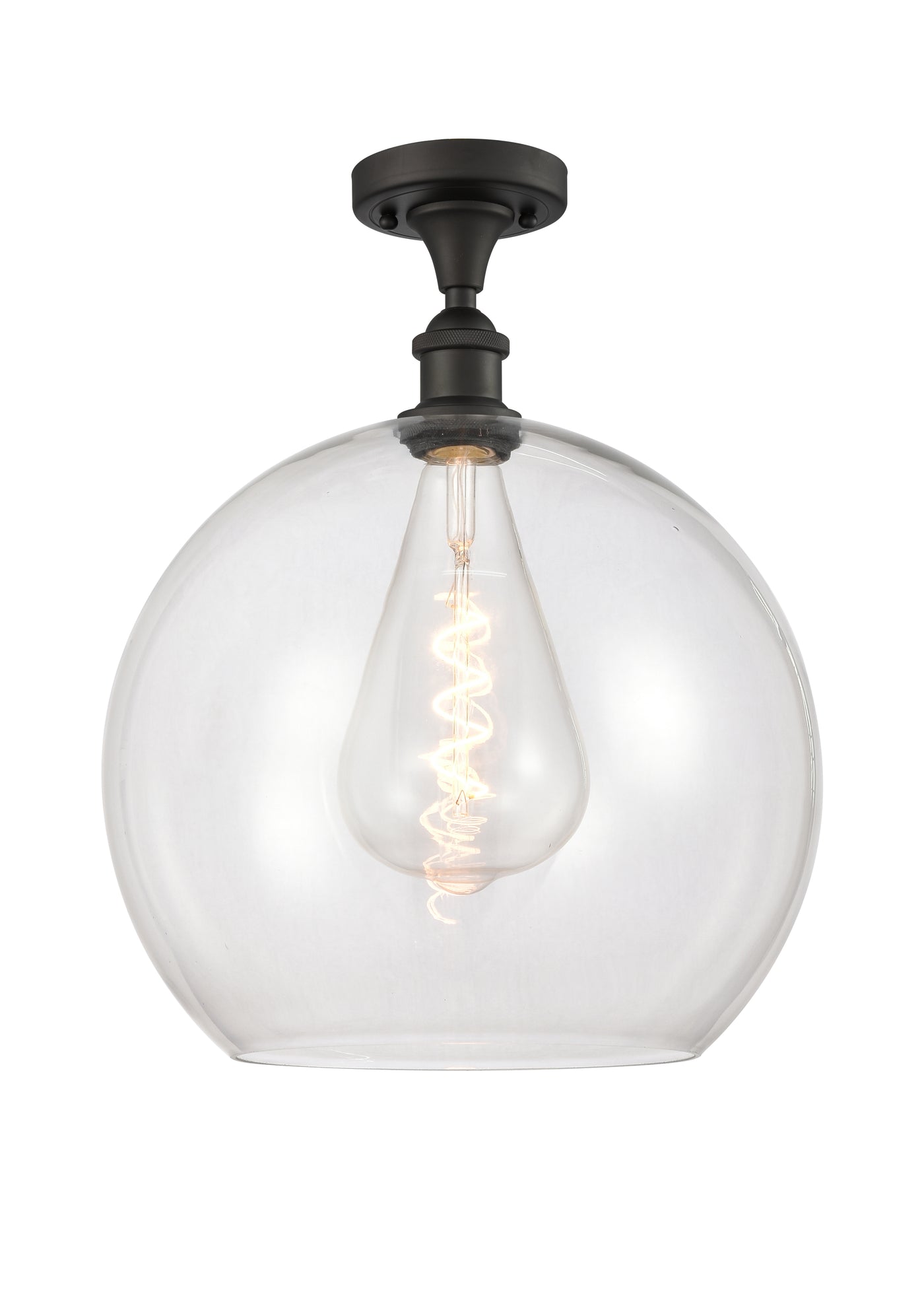 Ballston Semi-Flush Mount White Finish