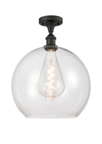 Ballston Semi-Flush Mount White Finish