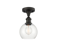 Ballston Semi-Flush Mount White Chrome