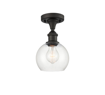 Ballston Semi-Flush Mount White Chrome
