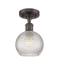 Ballston Semi-Flush Mount White Finish