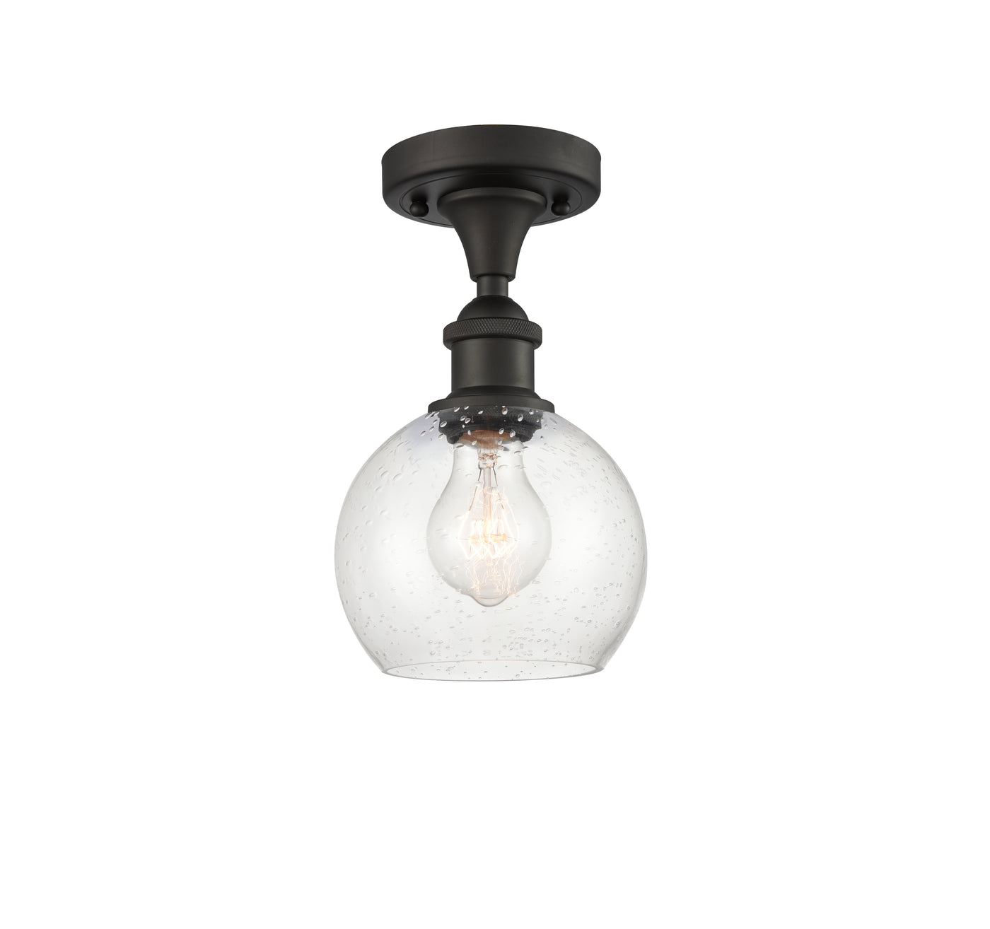 Ballston Semi-Flush Mount White Chrome