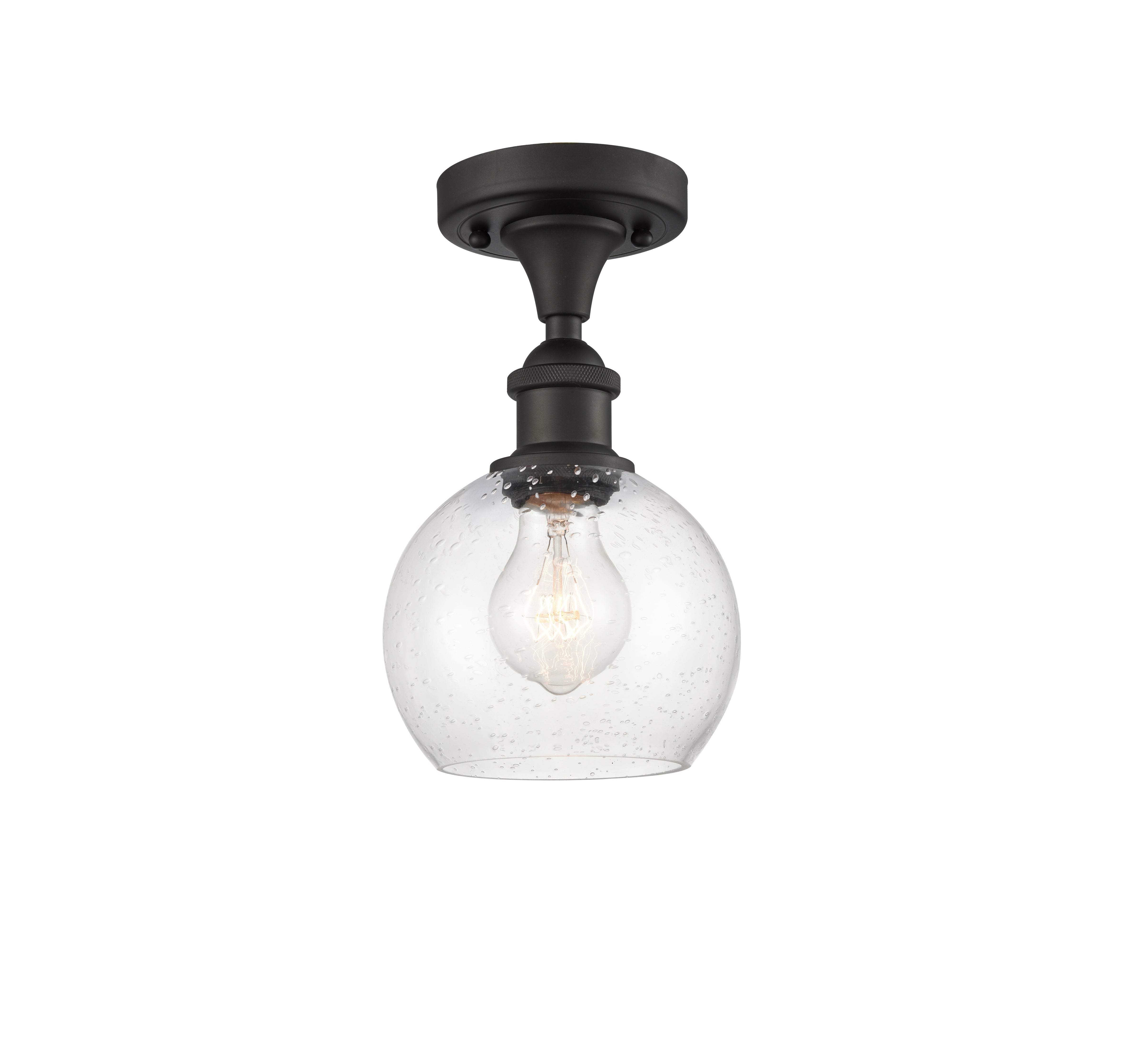 Ballston Semi-Flush Mount White Chrome