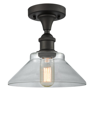 Ballston Semi-Flush Mount White Cast Brass
