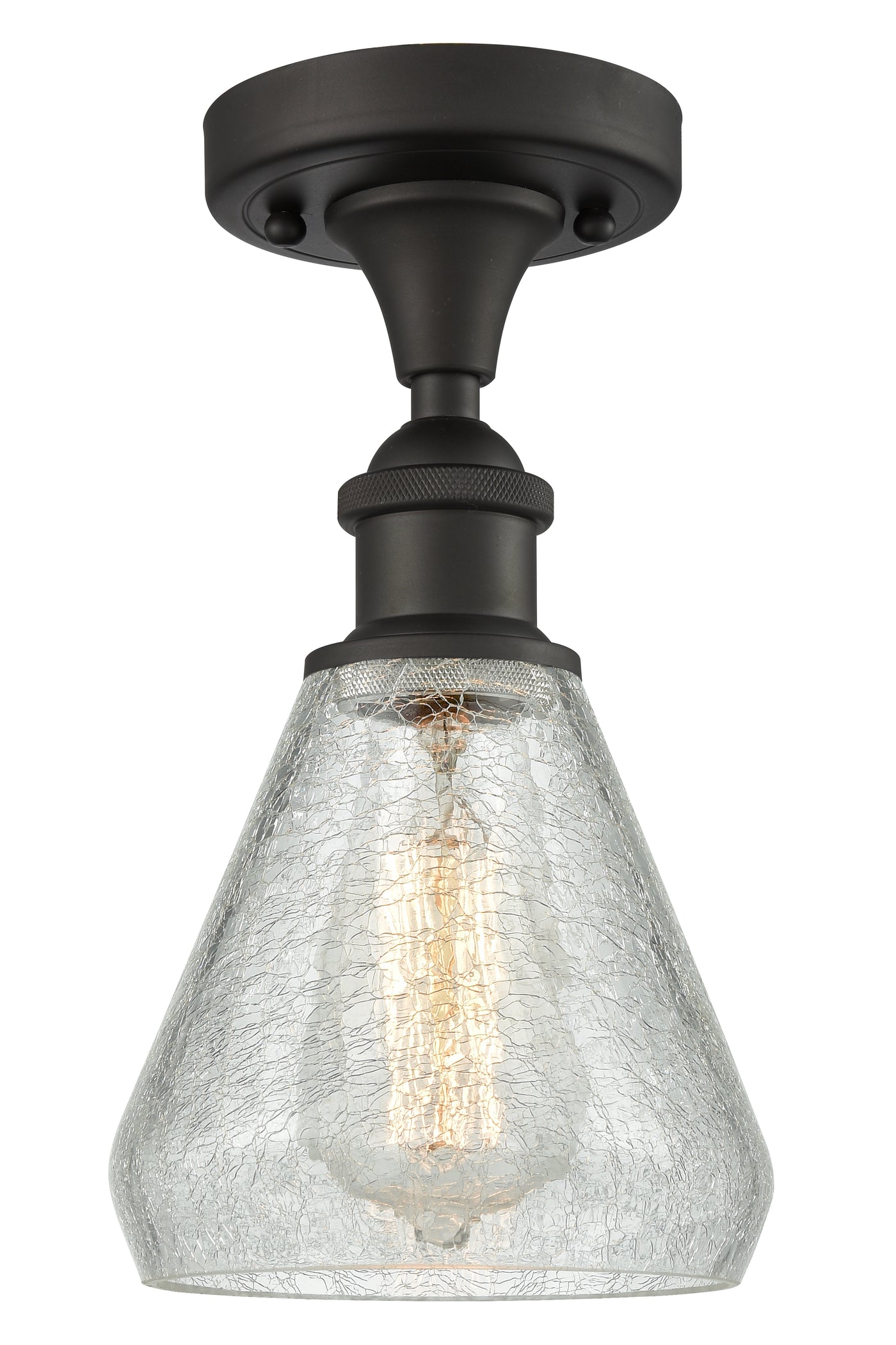Ballston Semi-Flush Mount White Finish